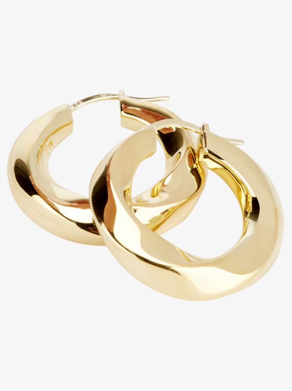 Tom Wood Gold-plated Infinity Hoop Earrings | Browns Earrings