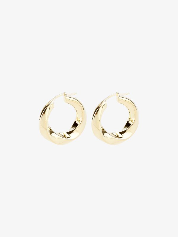 Tom Wood gold-plated Infinity hoop earrings | Browns Earrings