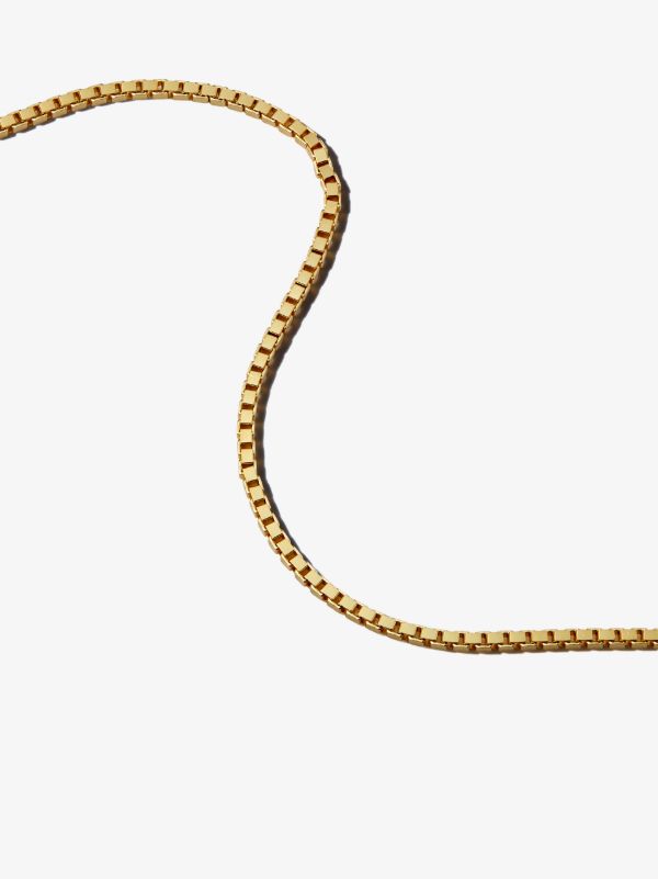 Tom Wood Gold-plated Square Chain Necklace | Browns Necklaces