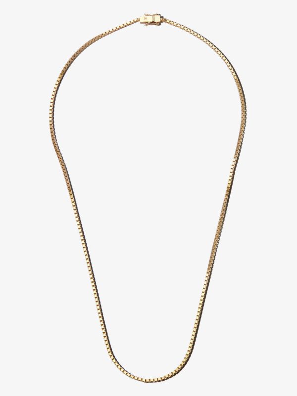 Tom Wood gold-plated Square chain necklace | Browns Necklaces