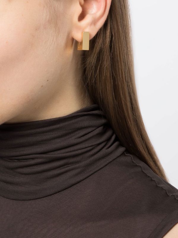 Tom Wood Gold-plated Square Hoops Small Hoop Earrings | Browns Earrings