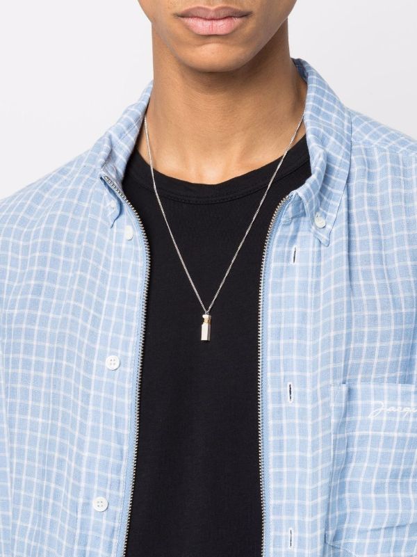 Tom Wood Mined Cube Diamond Pendant Necklace | Browns Necklaces