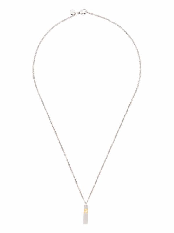 Tom Wood Mined Cube Diamond Pendant Necklace | Browns Necklaces