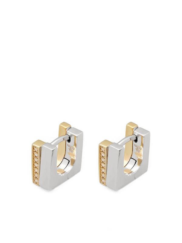 Tom Wood Step Huggies Earrings | Browns Earrings