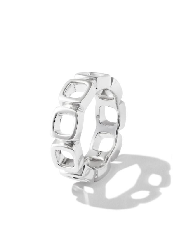 Tom Wood Sterling Silver Cushion Band Open Ring | Browns Rings