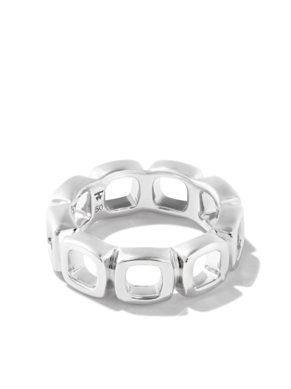 Tom Wood Sterling Silver Cushion Band Open Ring | Browns Rings