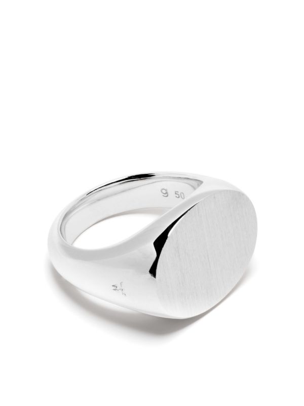 Tom Wood sterling silver Ivy Satin ring | Browns Rings