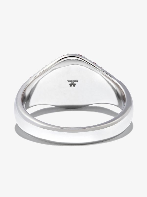 Tom Wood Sterling Silver Mini Crystal Cocktail Ring | Browns Rings