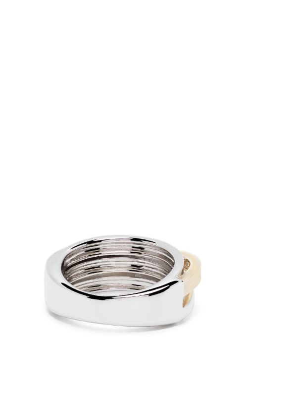 Tom Wood Sterling Silver Orb Slim Duo Ring | Browns Rings