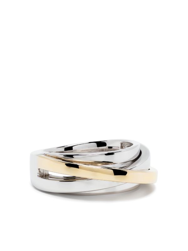 Tom Wood sterling silver Orb Slim Duo ring | Browns Rings