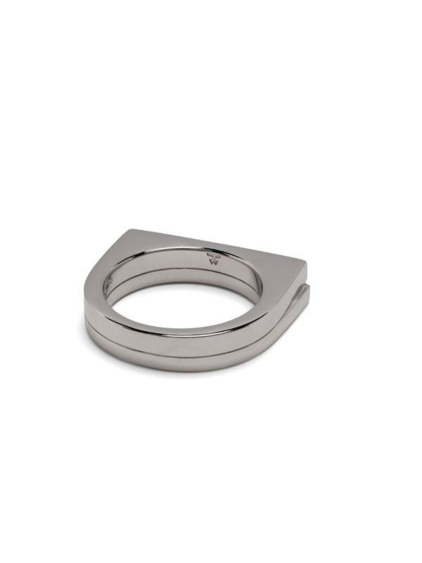 Tom Wood Sterling Silver Step Spinel Ring | Browns Rings
