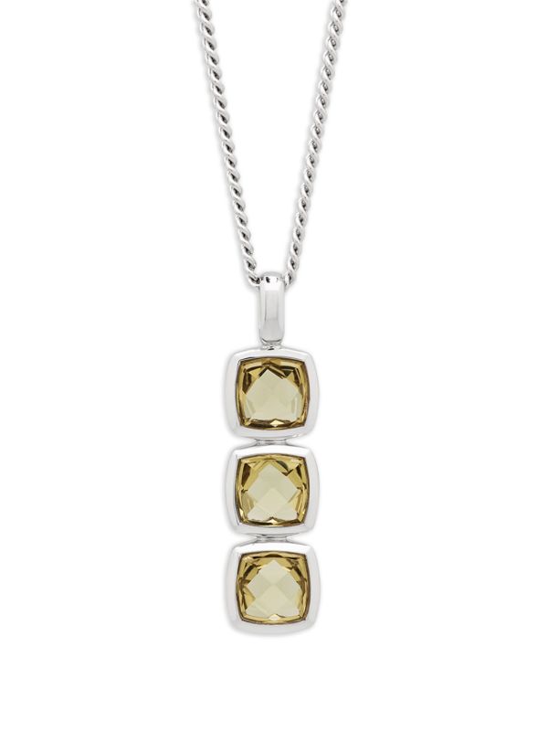 Tom Wood White Rhodium Plated Cushion Necklace | Browns Necklaces