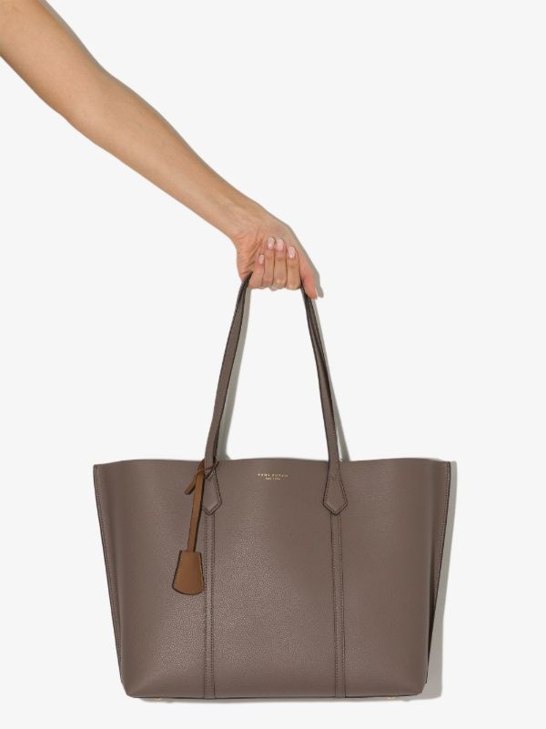 Tory Burch beige Perry triple leather tote bag | Browns Tote Bags