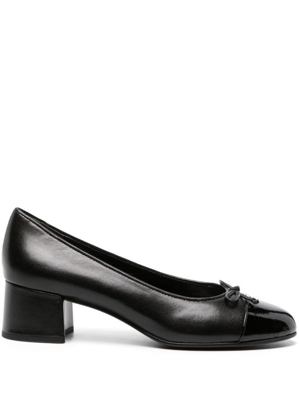 Tory Burch Black 45 Leather Pumps | Browns Pumps