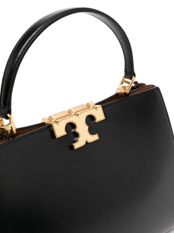 Tory Burch Black Eleanor Leather Satchel Bag | Browns Messenger & Crossbody Bags