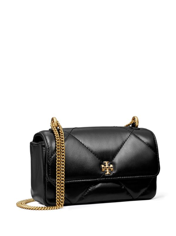 Tory Burch Black Kira Diamond Quilt Shoulder Bag | Browns Shoulder Bags