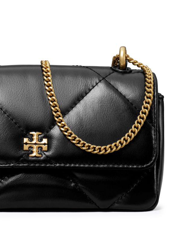 Tory Burch Black Kira Diamond Quilt Shoulder Bag | Browns Shoulder Bags