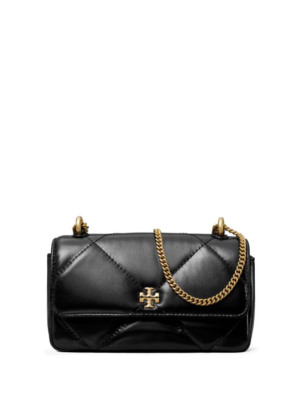 Tory Burch Black Kira Diamond Quilt Shoulder Bag | Browns Shoulder Bags