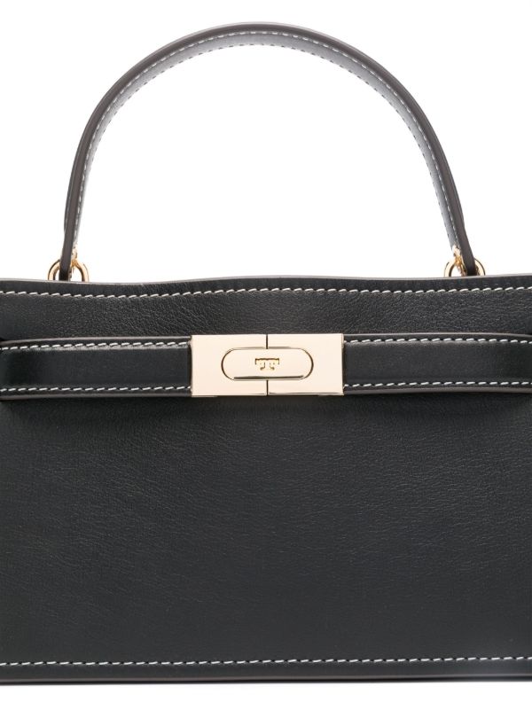 Tory Burch Black Lee Radziwill Handbag | Browns Tote Bags