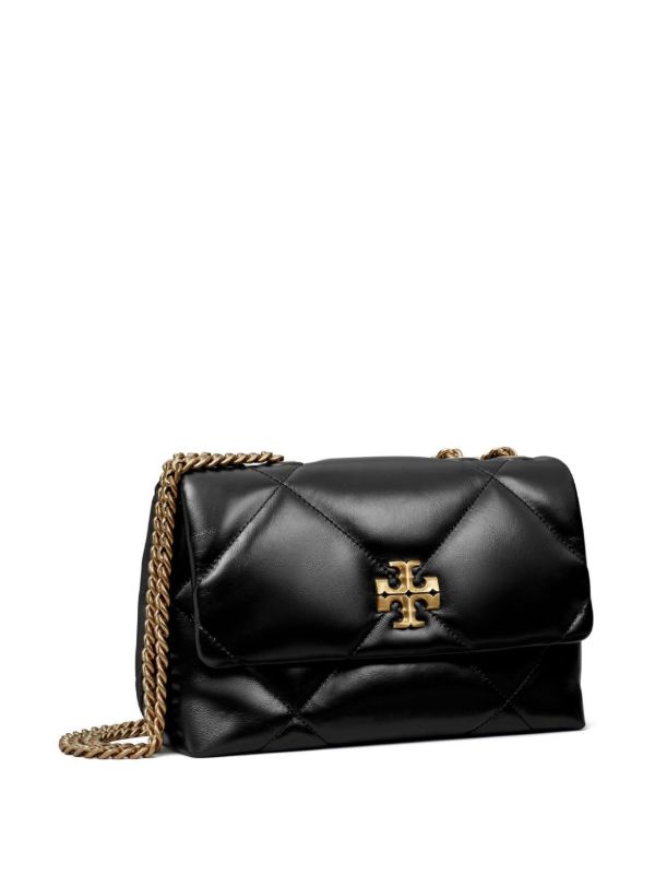 Tory Burch Black Small Kira Quilted Shoulder Bag | Browns Shoulder Bags