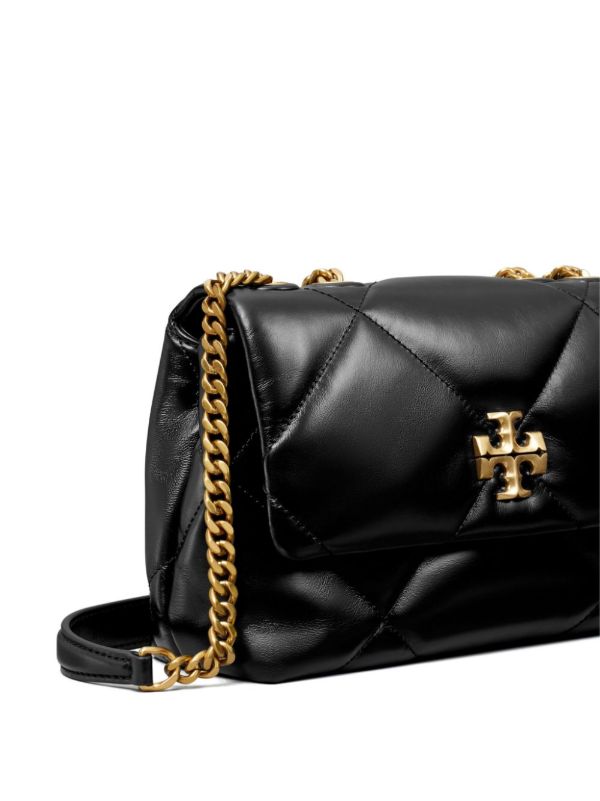 Tory Burch Black Small Kira Quilted Shoulder Bag | Browns Shoulder Bags