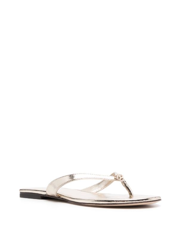 Tory Burch Flat Leather Flip-Flops | Browns Flip Flops & Slides