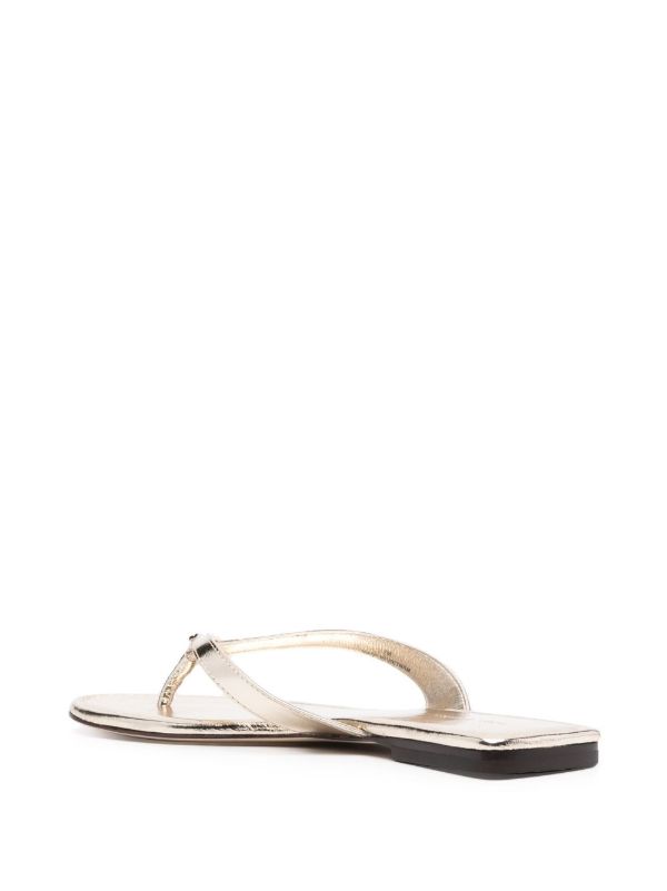 Tory Burch Flat Leather Flip-Flops | Browns Flip Flops & Slides