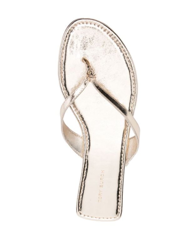 Tory Burch Flat Leather Flip-Flops | Browns Flip Flops & Slides