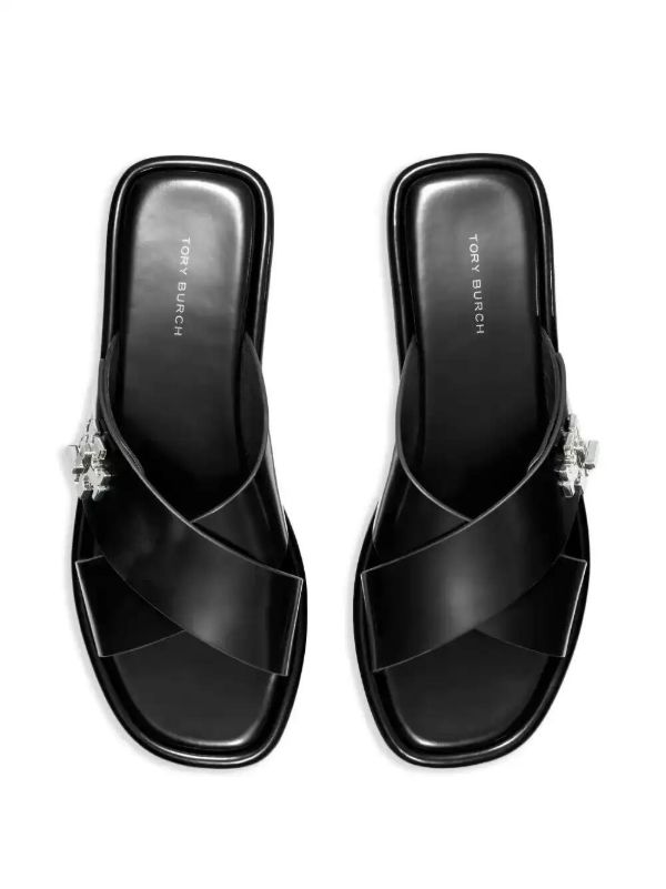 Tory Burch Leather Slides | Browns Flip Flops & Slides