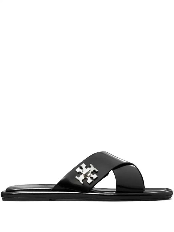 Tory Burch leather slides | Browns Flip Flops & Slides