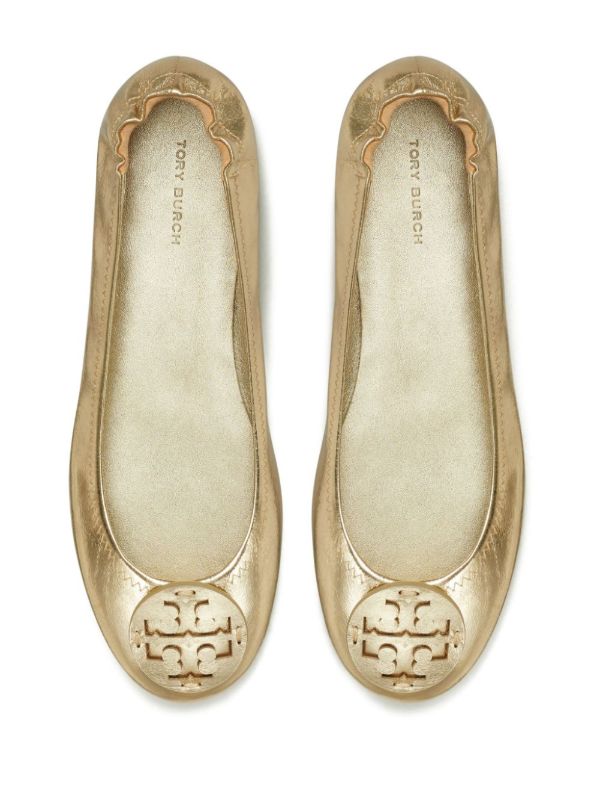 Tory Burch Minnie Travel Ballet Flats | Browns Ballerina Shoes