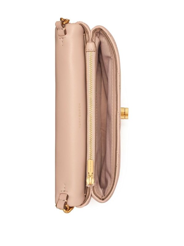 Tory Burch Neutral Kira Chevron Leather Cross Body Bag | Browns Messenger & Crossbody Bags