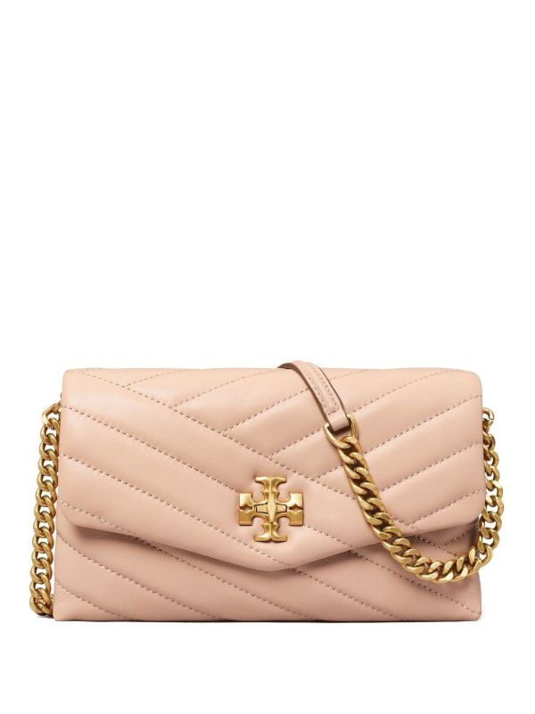 Tory Burch Neutral Kira Chevron Leather Cross Body Bag | Browns Messenger & Crossbody Bags
