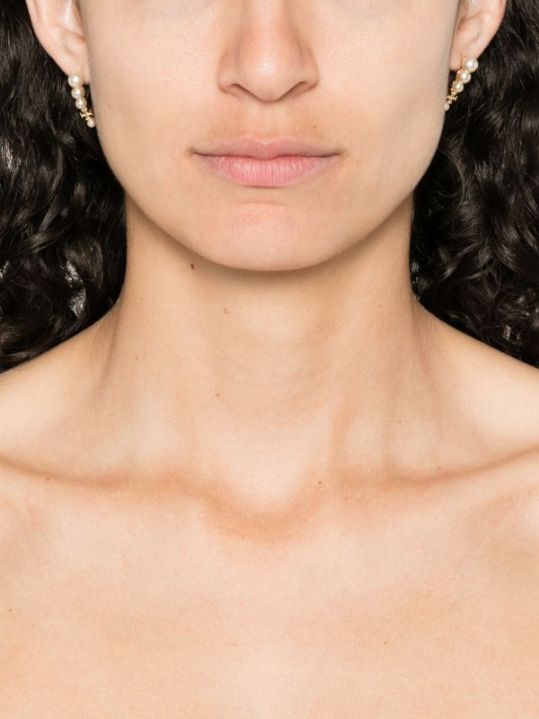 Tory Burch Pearl Ear Crawler Earrings | Browns Earrings