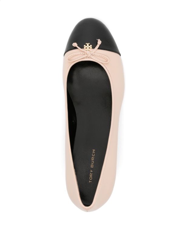 Tory Burch Pink Cap-Toe 45 Leather Pumps | Browns Pumps