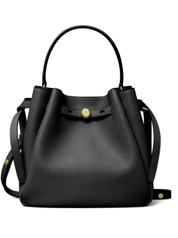 Tory Burch Romy pebbled bucket bag | Browns Bucket Bags
