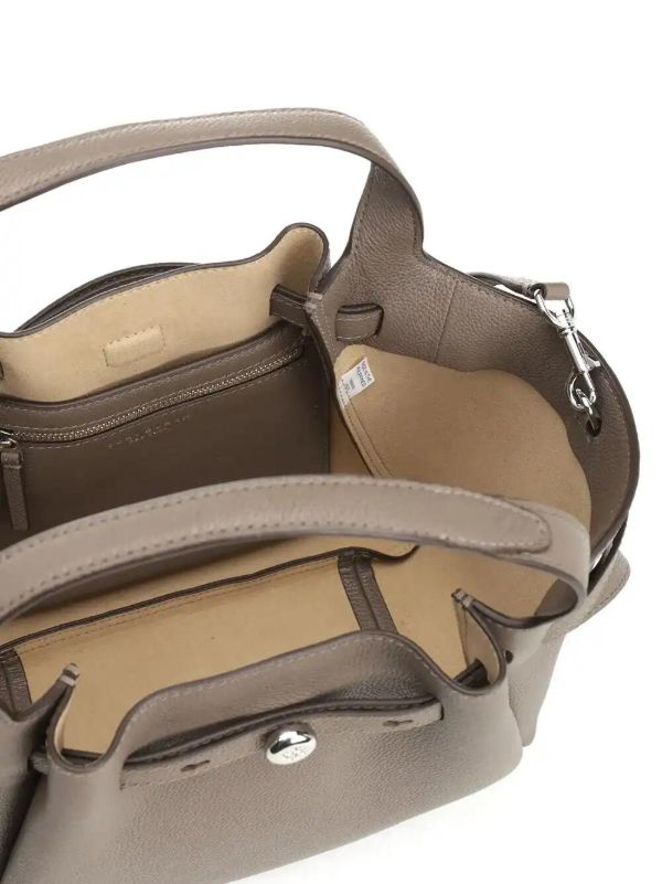 Tory Burch Romy Pebbled Satchel Bag | Browns Tote Bags