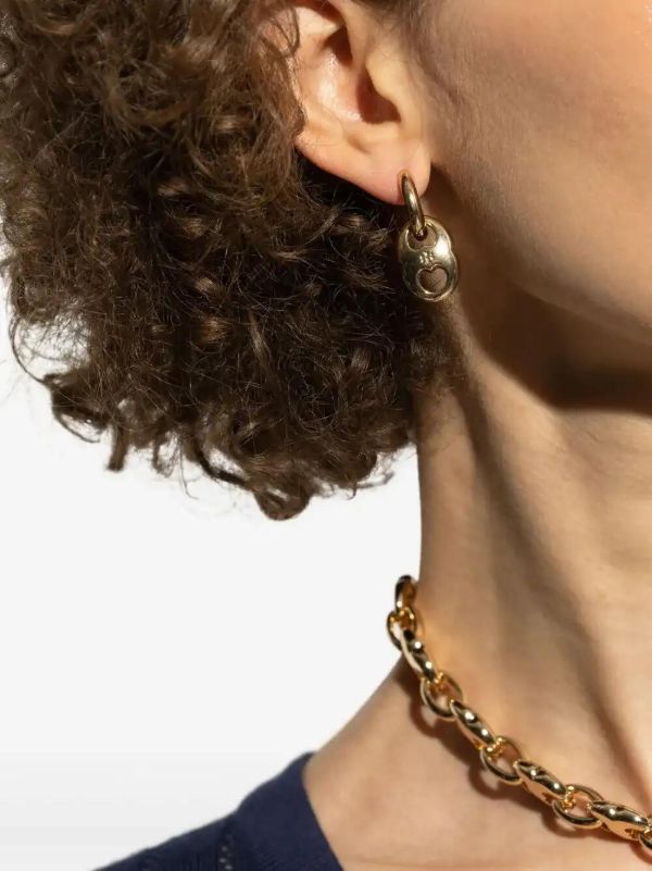 Tory Burch Small Gemini Hoop Earrings | Browns Earrings