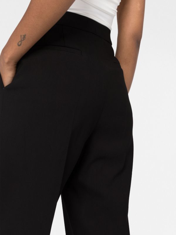 TOVE Black Amie Straight Tailored Trousers | Browns Slacks