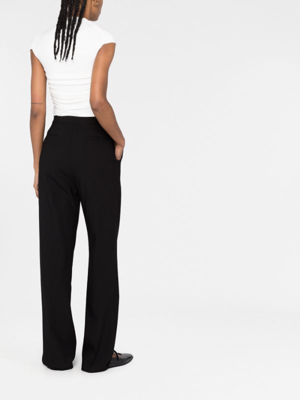 TOVE Black Amie Straight Tailored Trousers | Browns Slacks