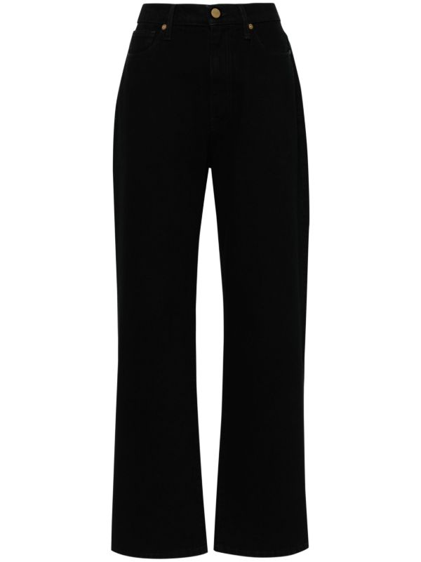 TOVE black Sade high-rise straight-leg jeans | Browns Straight-Leg Jeans