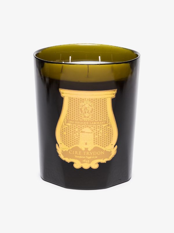 TRUDON Green And White Ernesto Great Candle | Browns Candles