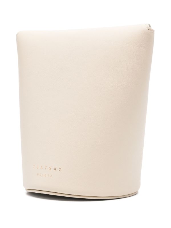 Tsatsas White Olive Leather Bucket Bag | Browns Bucket Bags