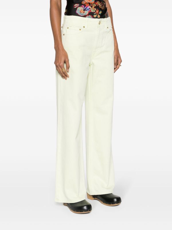 Ulla Johnson Green Elodie High-Rise Straight Jeans | Browns Straight-Leg Jeans