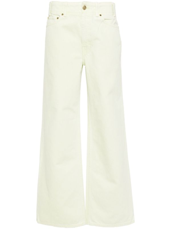 Ulla Johnson Green Elodie High-Rise Straight Jeans | Browns Straight-Leg Jeans