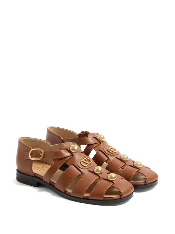 Valentino Garavani 20mm VLogo Signature Fisherman Sandals | Browns Sandals