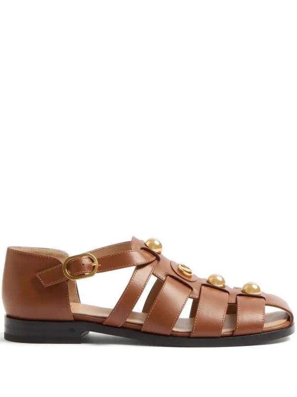 Valentino Garavani 20mm VLogo Signature fisherman sandals | Browns Sandals