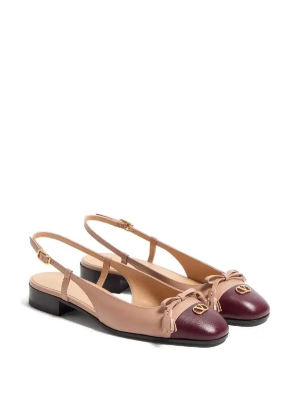 Valentino Garavani 25mm Valet Du Roi Slingback Ballet Flats | Browns Ballerina Shoes
