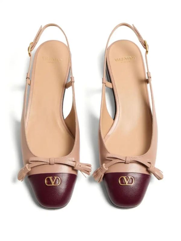 Valentino Garavani 25mm Valet Du Roi Slingback Ballet Flats | Browns Ballerina Shoes