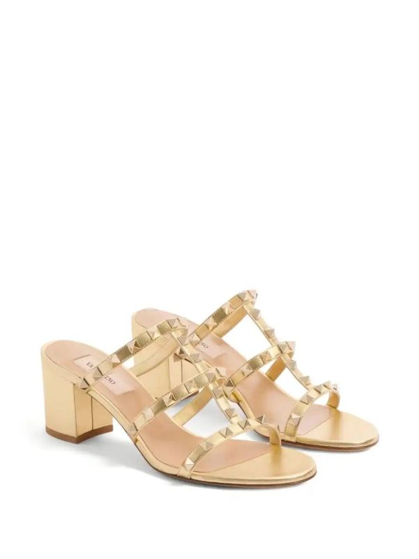 Valentino Garavani 60mm Rockstud Sandals | Browns Mules